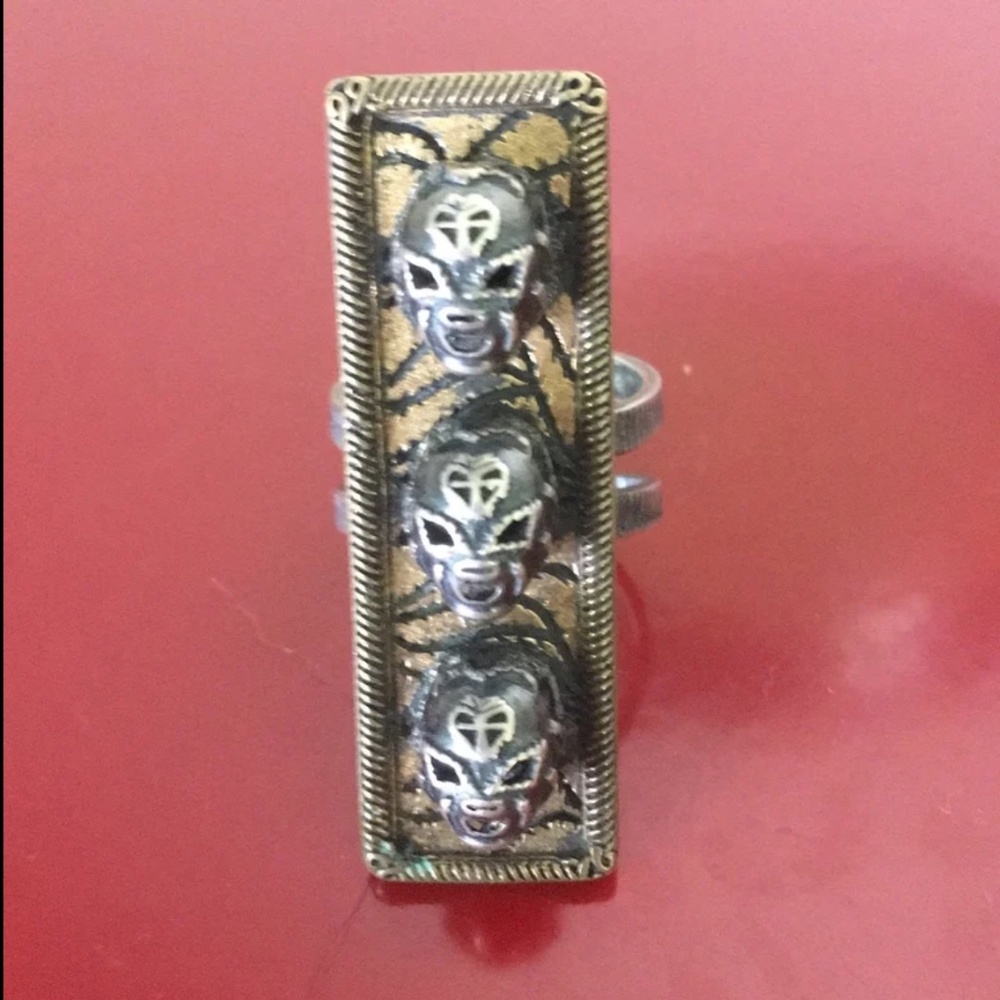 Virgin Saints & Angels Tre Luchas Mask Ring